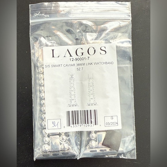 Lagos™️ SMART CAVIAR
Sterling Silver Watch Bracelet-38-45mm ⌚️ - Picture 15 of 15